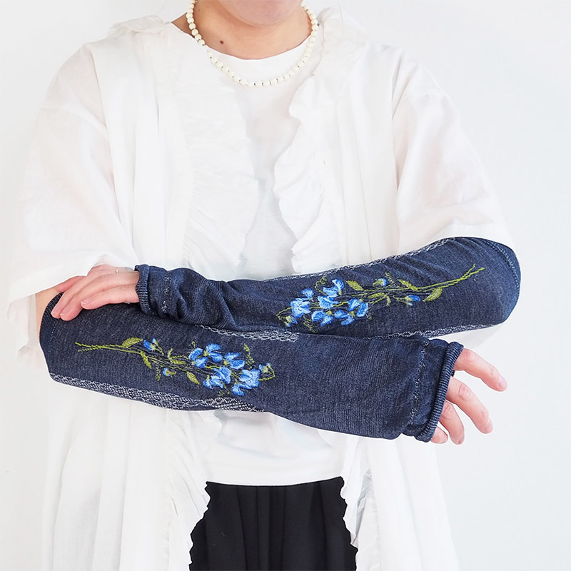 MAISON BLANCHE  おさんぽアームカバー /スイトピーNV 【日本製】